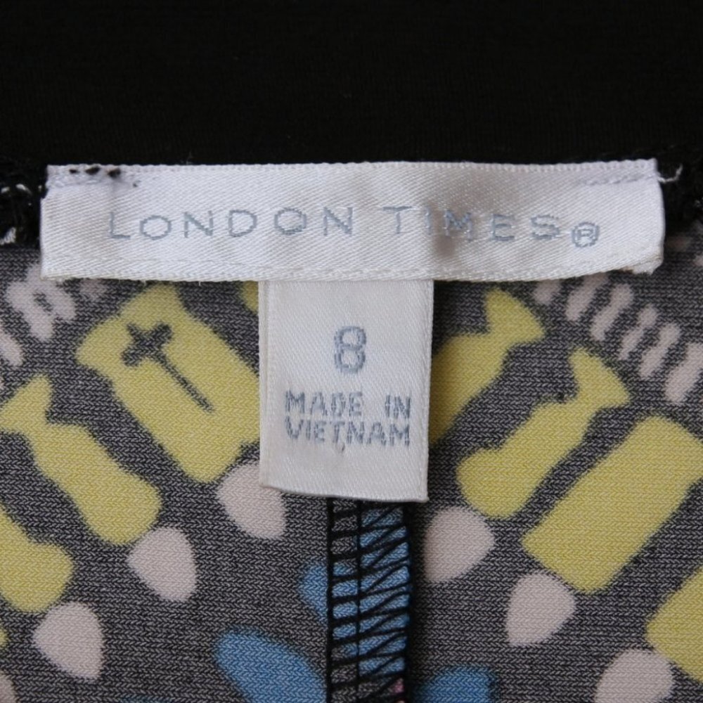 NWT London Times Multicolor Pattern Mini Dress - Picture 10 of 10